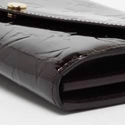 Pre Owned محفظة لوي فيتون جيني فيرنيه مونوغرامي أحمر داكن