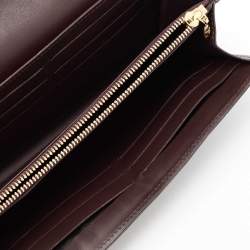 Pre Owned محفظة لوي فيتون جيني فيرنيه مونوغرامي أحمر داكن