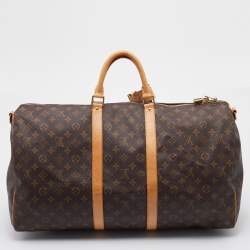 مملوكة مسبقًا حقيبة لوي فيتون كيبال باندولير 55 كانفاس مونوغرامي