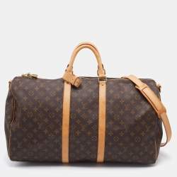 مملوكة مسبقًا حقيبة لوي فيتون كيبال باندولير 55 كانفاس مونوغرامي