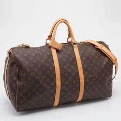 مملوكة مسبقًا حقيبة لوي فيتون كيبال باندولير 55 كانفاس مونوغرامي