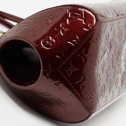 Pre Owned Louis Vuitton Rouge Fauviste Monogram Vernis Sherwood GM Bag