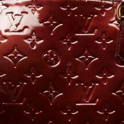 Pre Owned Louis Vuitton Rouge Fauviste Monogram Vernis Sherwood GM Bag