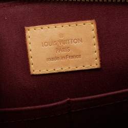 Pre Owned Louis Vuitton Rouge Fauviste Monogram Vernis Sherwood GM Bag