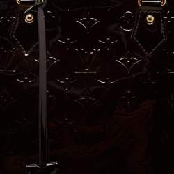 Pre Owned Louis Vuitton Amarante Monogram Vernis Alma GM Bag