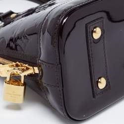 Pre Owned Louis Vuitton Amarante Monogram Vernis Alma BB Bag