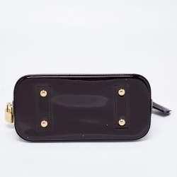 Pre Owned Louis Vuitton Amarante Monogram Vernis Alma BB Bag