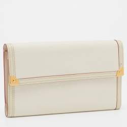Louis Vuitton White Suhali Leather Porte Tresor International Wallet
