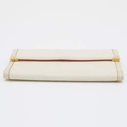 Louis Vuitton White Suhali Leather Porte Tresor International Wallet