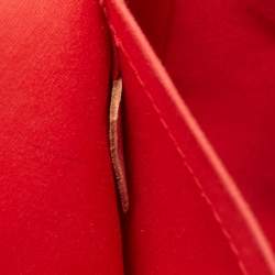 Pre Owned Louis Vuitton Rouge Grenadine Monogram Vernis Bellflower GM Bag