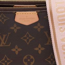 Pre Owned حقيبة إكسسوارات لوي فيتون مالتي كانفاس مونوغرامي بالرين روز