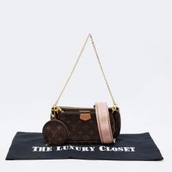 Pre Owned حقيبة إ كسسوارات لوي فيتون مالتي كانفاس مونوغرامي بالرين روز