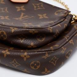 Pre Owned حقيبة إكسسوارات لوي فيتون مالتي كانفاس مونوغرامي بالرين روز