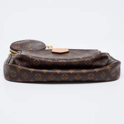 Pre Owned حقيبة إكسسوارات لوي فيتون مالتي كانفاس مونوغرامي بالرين روز