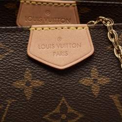 Pre Owned حقيبة إكسسوار لوي فيتون مالتي بوشيت كانفاس مونوغرامي 