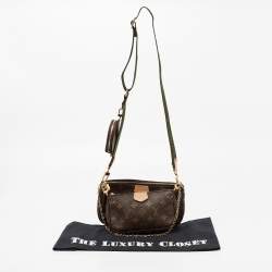 Pre Owned حقيبة إكسسوار لوي فيتون مالتي بوشيت كانفاس مونوغرامي 