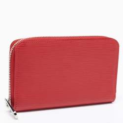 مملوكة مسبقًا Louis Vuitton Carmine Epi Leather Zippy Compact NM Wallet