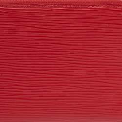 مملوكة مسبقًا Louis Vuitton Carmine Epi Leather Zippy Compact NM Wallet