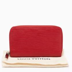 مملوكة مسبقًا Louis Vuitton Carmine Epi Leather Zippy Compact NM Wallet