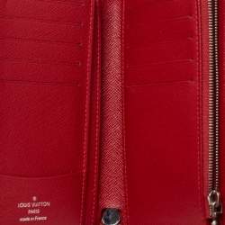 مملوكة مسبقًا Louis Vuitton Carmine Epi Leather Zippy Compact NM Wallet