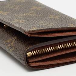 مملوكة مسبقًا محفظة لوي فيتون بورت موناي تريسور كانفاس مونوغرامي