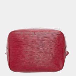 Pre Owned Louis Vuitton Red Epi Leather Petit Noe Bag