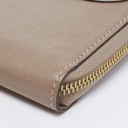 Louis Vuitton Grey Suhali Leather Zip Around Wallet