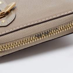 Louis Vuitton Grey Suhali Leather Zip Around Wallet