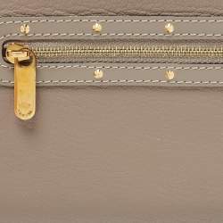 Louis Vuitton Grey Suhali Leather Zip Around Wallet