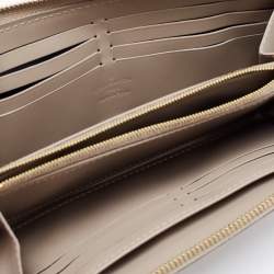 Louis Vuitton Zippy Suhali Wallet Silver Leather
