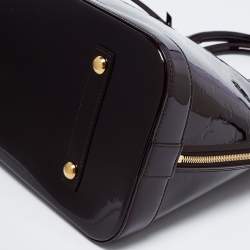 Pre Owned Louis Vuitton Amarante Monogram Vernis Alma GM Bag