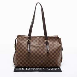 Pre Owned Louis Vuitton Damier Ebene Canvas Chelsea Bag