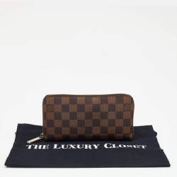 Pre Owned محفظة لوي فيتون كانفاس دامييه إيبين بسحاب