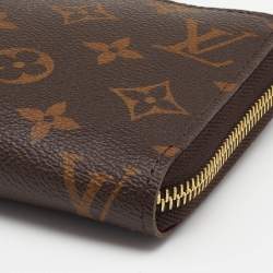 Pre Owned Louis Vuitton Monogram Canvas Zippy Wallet