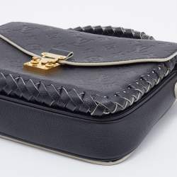 مملوكة مسبقًا حقيبة صغيرة لوي فيتون ميتيس جلد إمبرينت أسود