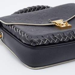 مملوكة مسبقًا حقيبة صغيرة لوي فيتون ميتيس جلد إمبرينت أسود