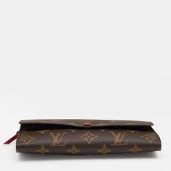 Pre Owned Louis Vuitton Monogram Canvas Emilie Wallet