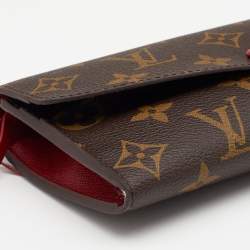 Pre Owned Louis Vuitton Monogram Canvas Emilie Wallet