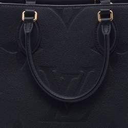 مملوكة مسبقًا Louis Vuitton Black Monogram Empriente Leather On The Go MM Bag