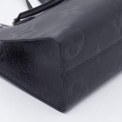 مملوكة مسبقًا Louis Vuitton Black Monogram Empriente Leather On The Go MM Bag