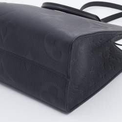 مملوكة مسبقًا Louis Vuitton Black Monogram Empriente Leather On The Go MM Bag