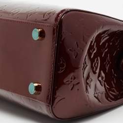 Pre Owned Louis Vuitton Rouge Fauviste Monogram Vernis Brea GM Bag