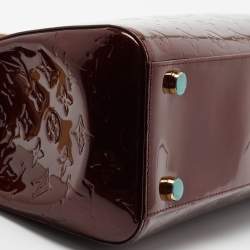 Pre Owned Louis Vuitton Rouge Fauviste Monogram Vernis Brea GM Bag
