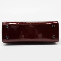 Pre Owned Louis Vuitton Rouge Fauviste Monogram Vernis Brea GM Bag