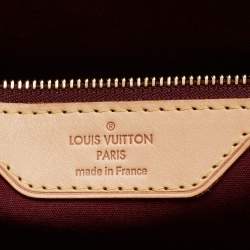 Pre Owned Louis Vuitton Rouge Fauviste Monogram Vernis Brea GM Bag