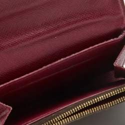 Pre Owned محفظة عملات لوي فيتون روزالين جلد وكانفاس أورورا مونوغرامي