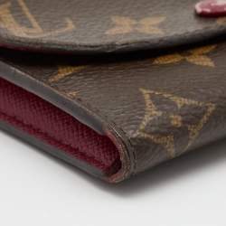 Pre Owned محفظة عملات لوي فيتون روزالين جلد وكانفاس أورورا مونوغرامي