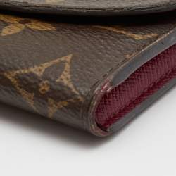 Pre Owned محفظة عملات لوي فيتون روزالين جلد وكانفاس أورورا مونوغرامي