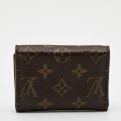 Pre Owned محفظة عملات لوي فيتون روزالين جلد وكانفاس أورورا مونوغرامي