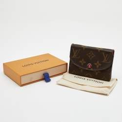 Pre Owned محفظة عملات لوي فيتون روزالين جلد وكانفاس أورورا مونوغرامي